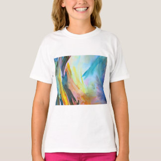 Artistieke abstracte waterverf schilderij t-shirt