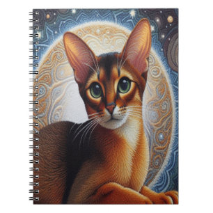 Artistieke Abyssinische Kat, Moderne Abyssinische  Notitieboek