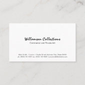 Artistieke achtergrond verf | bladlijnpatroon visitekaartje (Achterkant)