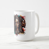 Artistieke afbeelding van drie vrouwen met een tri koffiemok (Voorkant rechts)