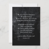 Artistieke Afstudeerceremonie | Zwart en Wit Foto Kaart (Achterkant)