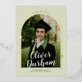 Artistieke Afstuderen Folie Uitnodiging