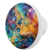 Artistieke Alcohol Ink Maximalist Decor Trekknop Keramische Knop (Rechts)