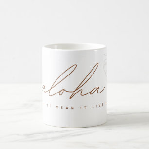 Artistieke Aloha Zeg het, Meen het, Leef het Wrapa Koffiemok