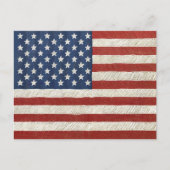 Artistieke Amerikaanse vlag - Hand Sketting Art Briefkaart (Voorkant)