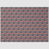 Artistieke Amerikaanse vlag Rood Wit en Blauw Deco Tissuepapier (Voorkant)