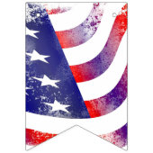 Artistieke Amerikaanse vlaggen: rode witte en blau Vlaggetjes (Derde vlag)