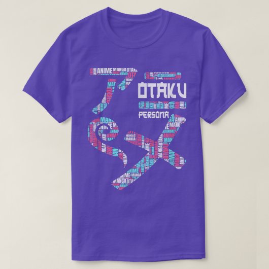 Artistieke Amusing Otaku Quote T-shirt (Design voorkant)