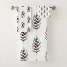 Artistieke Aquarel Botanische Bad Handdoek