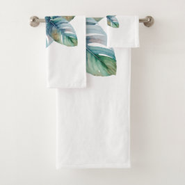 Artistieke Aquarel Botanische Bad Handdoek