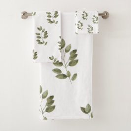 Artistieke Aquarel Botanische Bad Handdoek