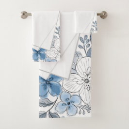 Artistieke Aquarel Botanische Bad Handdoek