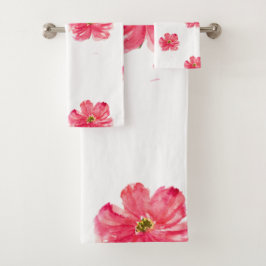 Artistieke Aquarel Botanische Bad Handdoek
