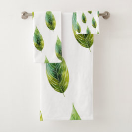 Artistieke Aquarel Botanische Bad Handdoek