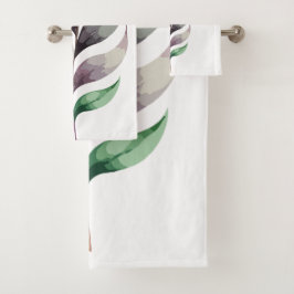 Artistieke Aquarel Botanische Bad Handdoek