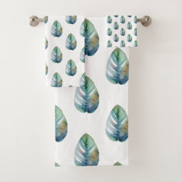 Artistieke Aquarel Botanische Bad Handdoek