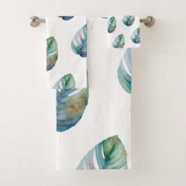 Artistieke Aquarel Botanische Bad Handdoek