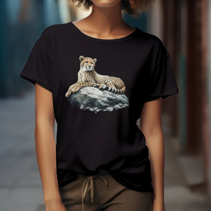 Artistieke Aquarel Jachtluipaard T-shirt