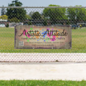 Artistieke Attitude Paint Splatter Banner (Insitu)