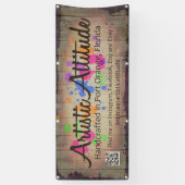 Artistieke Attitude Paint Splatter Banner (Verticaal)