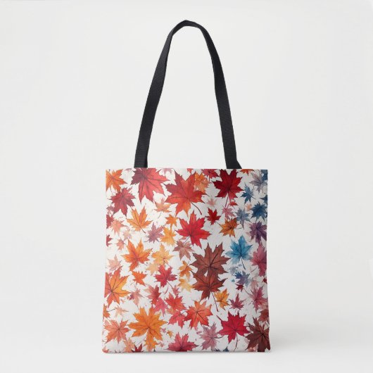 Artistieke Autumn Leaf Canvas tas (Voorkant)