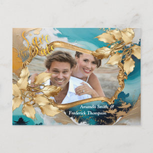 Artistieke Aziatische Oosterse Golven & Sceneries Aankondigingskaart