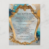 Artistieke Aziatische Oosterse Golven & Sceneries Aankondigingskaart (Voorkant)