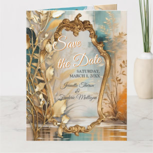 Artistieke Aziatische Oosterse Golven & Sceneries Kaart