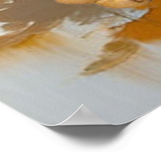 Artistieke Aziatische Oosterse Golven & Sceneries Poster (Hoek)