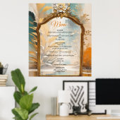 Artistieke Aziatische Oosterse Golven & Sceneries Poster (Thuiskantoor)