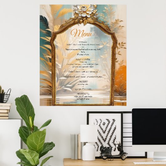 Artistieke Aziatische Oosterse Golven & Sceneries Poster (Thuiskantoor)