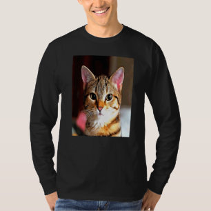 Artistieke Baby-gele bruine kat Po T-shirt