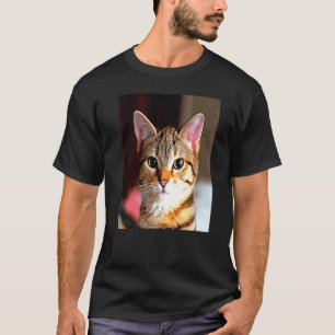 Artistieke Baby-gele bruine kat Po T-shirt