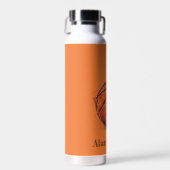 Artistieke Basketbal Sport Aangepaste naam Waterfles (Voorkant)