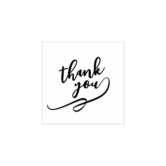 Artistieke Bedankt Rubber Stamp in 1 Inch Size Rubberstempel (Afrduk)