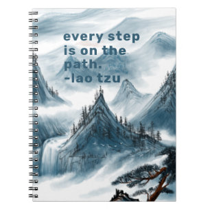 Artistieke bergschilderende Inspirerend prijsopgav Notitieboek