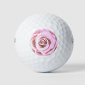 Artistieke Big Bleek Roze Rose Golfballen (Voorkant)
