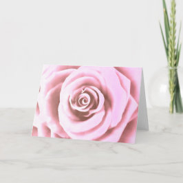 Artistieke Big Bleek Roze Rose Kaart