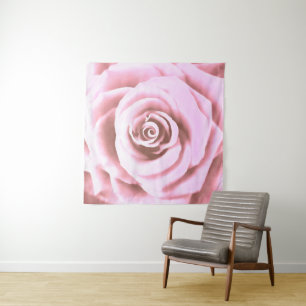 Artistieke Big Bleek Roze Rose Wandkleed