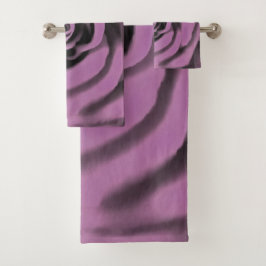 Artistieke Big Dark Lavender Roos Bad Handdoek