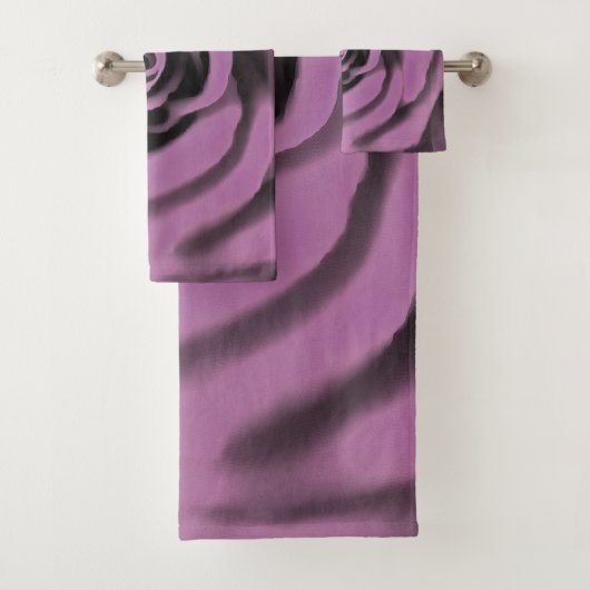 Artistieke Big Dark Lavender Roos Bad Handdoek (Insitu)