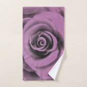 Artistieke Big Dark Lavender Roos Bad Handdoek (Handdoek)
