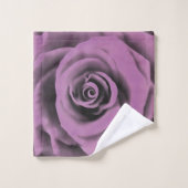 Artistieke Big Dark Lavender Roos Bad Handdoek (Wasdoekje)