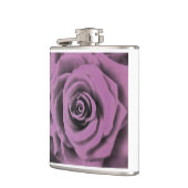 Artistieke Big Dark Lavender Roos Heupfles (Links)