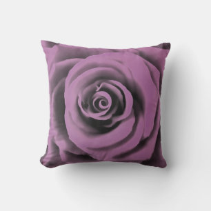 Artistieke Big Dark Lavender Roos Kussen