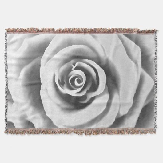 Artistieke Big White Rose Deken (Voorkant)
