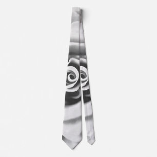 Artistieke Big White Rose Stropdas