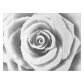Artistieke Big White Rose Tafelkleed (Voorkant (Horizontaal))
