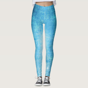 Artistieke Blauwdruk Leggings - Opvallen in stijl