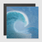 Artistieke blauwe golf (Voorkant / Achterkant)